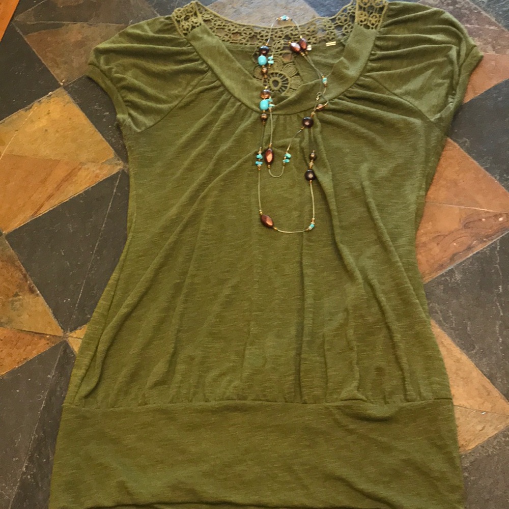 Nice Olive Green Blouse